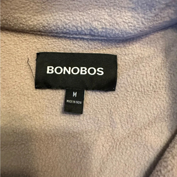 BONOBOS MEN'S SWEATER FLEECE SNAP MOCK Size M (K11) - Picture 2 of 11